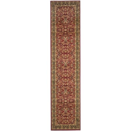 Safavieh 2 ft. - 3 in. x 10 ft. Lyndhurst Power Loomed 11 mm Pile Height Runner Area Rug - Red & Black LNH214A-210